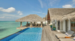Fairmont Maldives 3 bedroom Water Villa Outdoor Terrace with pool