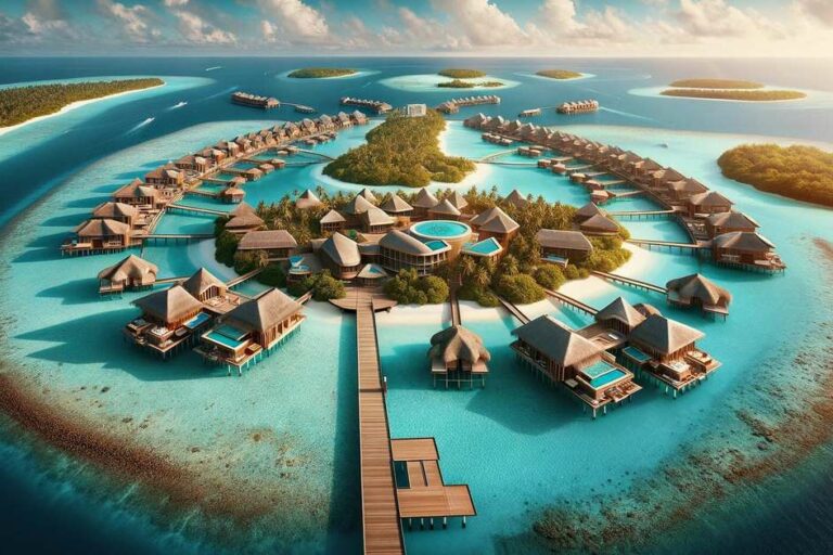 Baccarat Hotel & Residences Maldives illustration of their upcoming resort in the island nation Baccarat Hotel & Residences Maldives illustration of their upcoming resort in the island nation.