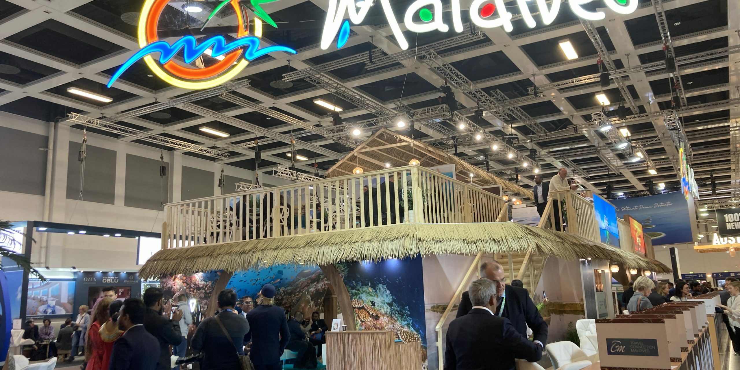 The Maldives' impressive booth at ITB Berlin 2023.
