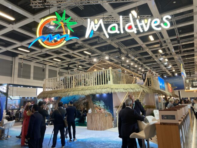 Maldives at ITB Berlin 2023 The Maldives' impressive booth at ITB Berlin 2023.