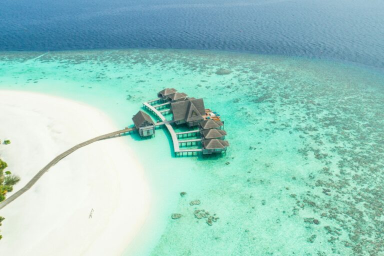 Photo Credit: ishan seefromthesky via Unsplash A Record High in February, New Maldivian Tourism Milestone. An aerial of a section at Kihavah Huravalhi Island Baa Atoll, Maldives. Photo Credit: ishan seefromthesky via Unsplash