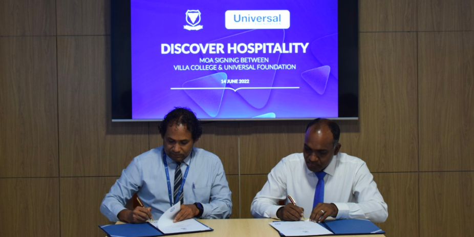 Universal Foundation & Villa College Partner Up. Photo Credit: corporatemaldives.com via Google Images
