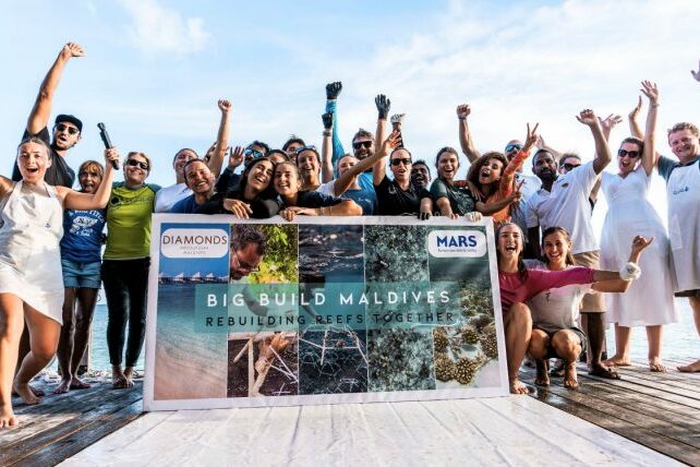 Big Build Maldives 2024: A Coral Restoration Project of Hope. Photo Credit: Travel Trade Maldives Big Build Maldives 2024: A Coral Restoration Project of Hope. Photo Credit: Travel Trade Maldives