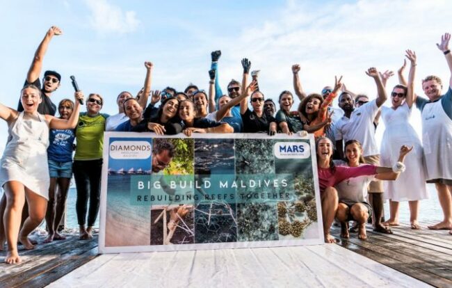 Big Build Maldives 2024: A Coral Restoration Project of Hope. Photo Credit: Travel Trade Maldives Big Build Maldives 2024: A Coral Restoration Project of Hope. Photo Credit: Travel Trade Maldives