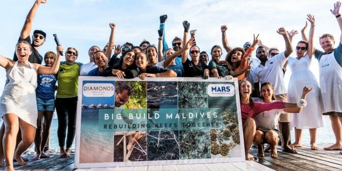 Big Build Maldives 2024: A Coral Restoration Project of Hope. Photo Credit: Travel Trade Maldives